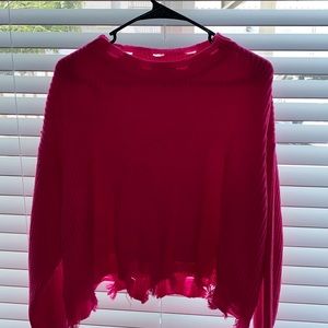 Hot pink sweater